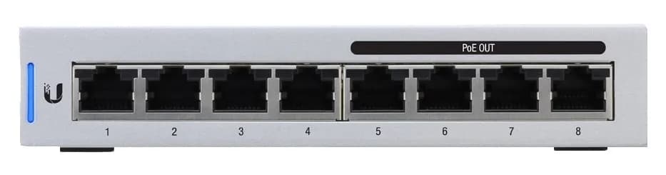 Ubiquiti Switch UniFi 8 PoE (Gen1) 8p PoE ( PoE+: 4;) Managed Gigabit (US-8-60W-EU), zdjęcie 1 z 4