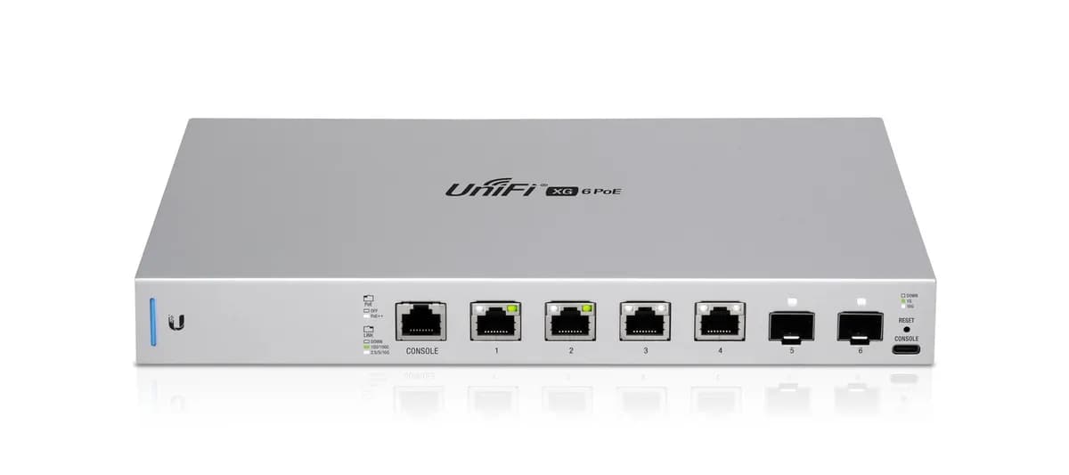 Ubiquiti Switch UniFi XG 6 PoE (Gen1) 6p PoE ( PoE++: 4;) Managed Multigigabit (US-XG-6POE-EU), zdjęcie 1 z 6