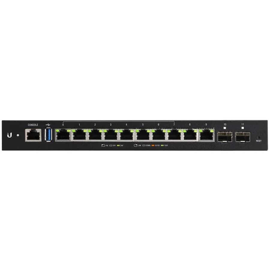 Ubiquiti UniFi EdgeRouter ER-12P 10x GE 2x SFP 10x PoE OUT (pasywne PoE 24V)