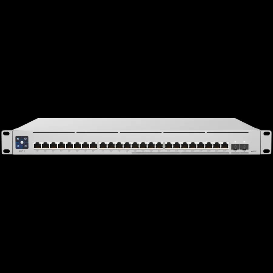 Ubiquiti UniFi Switch Enterprise Layer 3, 24 Port; (12) 2.5 GbE, (12) GbE, PoE+, (2) 10G SFP+, 400W