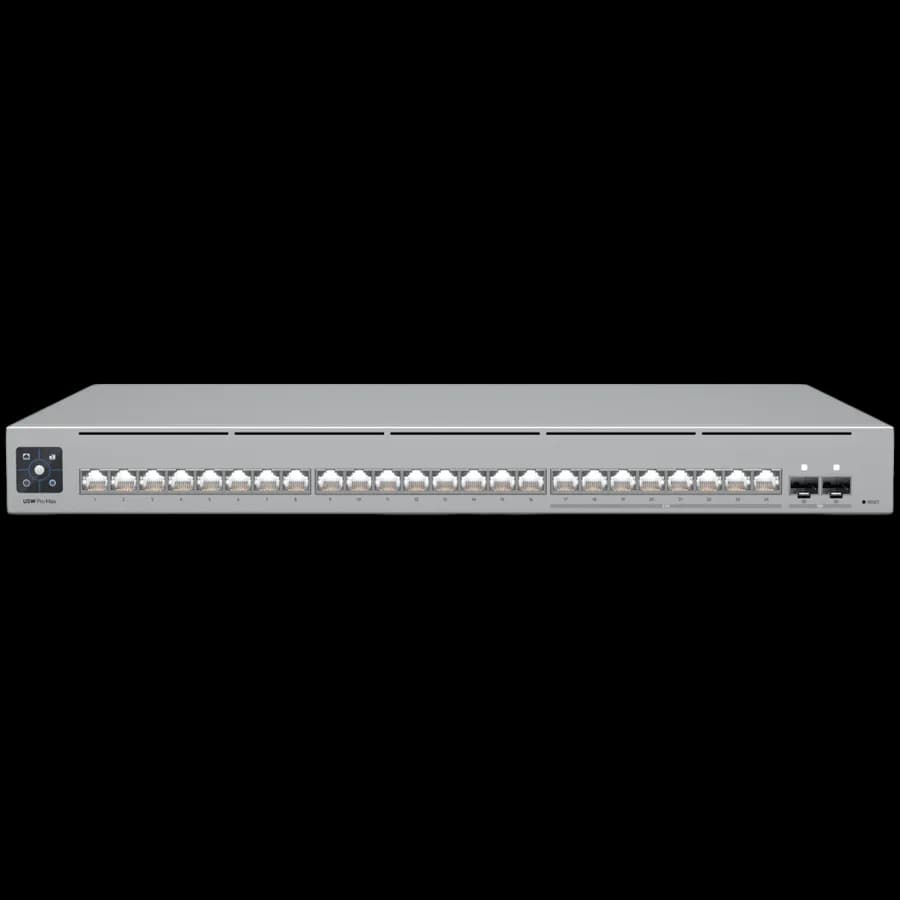 Ubiquiti UniFi Switch Pro Max, 24 port, Layer 3, (16) GbE, (8) 2.5 GbE, (2) 10G SFP+, zdjęcie 1 z 4