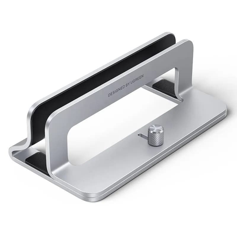Ugreen aluminiowy pionowy stojak uchwyt podstawka na MacBooka laptopa tablet srebrny (20471, zdjęcie 1 z 3