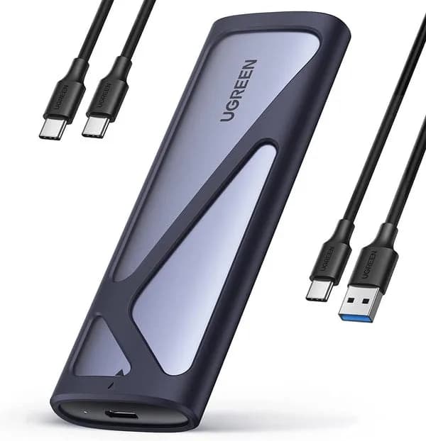 Ugreen Kieszeń CM400 90264 na dysk SSD M.2 z portem USB-C 3.2 - szara, zdjęcie 1 z 6