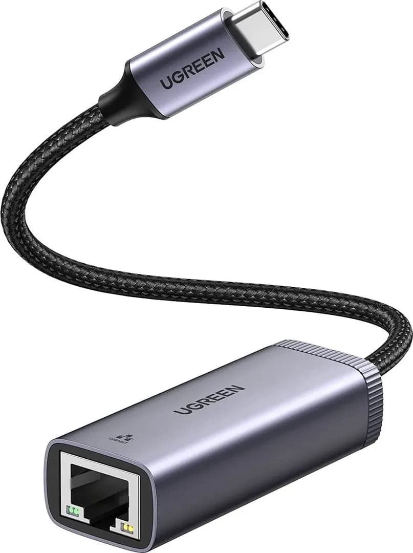Ugreen zewnętrzna karta sieciowa USB Typ C - RJ45 1Gbps (1000Mbps) szary, zdjęcie 1 z 2