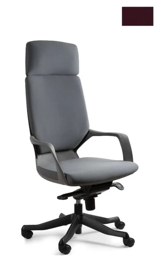 Unique Fotel biurowy Apollo BL403 burgundy/czarny, zdjęcie 1 z 5