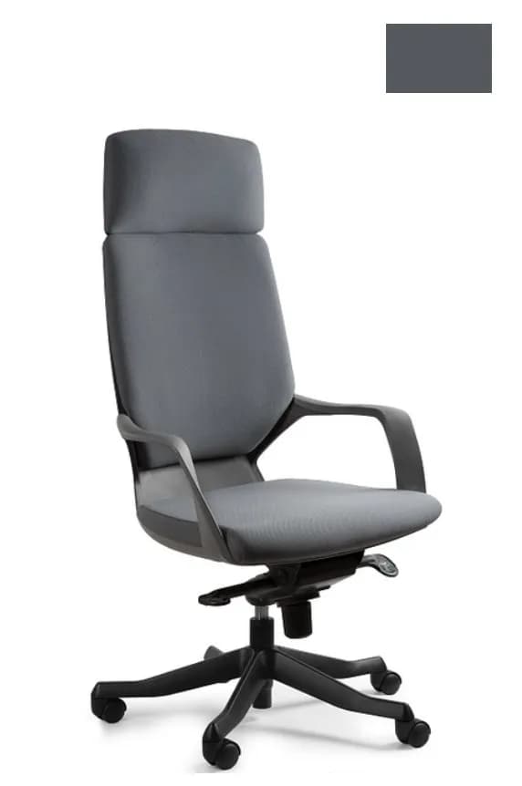 Unique Fotel biurowy Apollo BL417 slategrey szary/czarny, zdjęcie 1 z 5