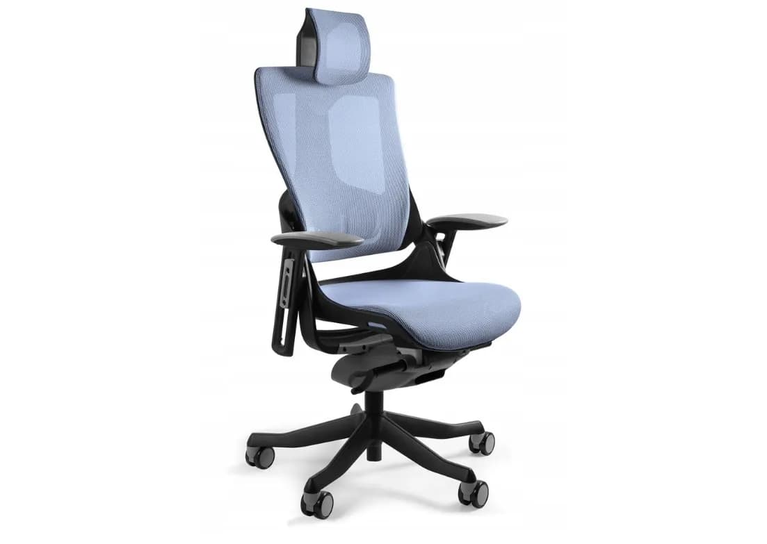 Unique Fotel biurowy Wau 2 NW43 siatka royalblue/czarny, zdjęcie 1 z 5