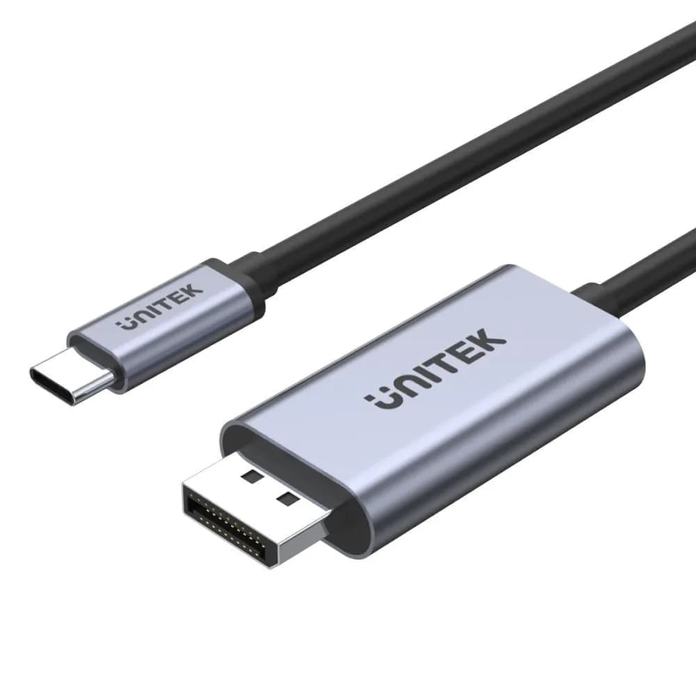 Unitek ADAPTER USB-C - DP 1.2 4K@60HZ,1,8M, V1409A, zdjęcie 1 z 4