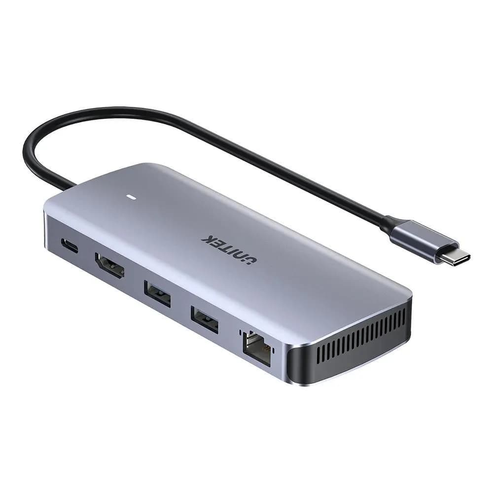 Unitek AKTYWNY HUB USB-C 10GBPS,M.2,HDMI, PD 100W, zdjęcie 1 z 8