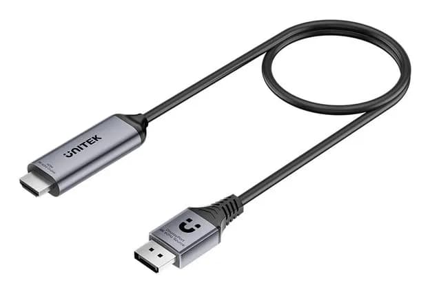Unitek KABEL ADAPTER DISPLAYPORT 1.4 - HDMI 2.1 8K60HZ HDR DSC V1.2A 1,8M, zdjęcie 1 z 5