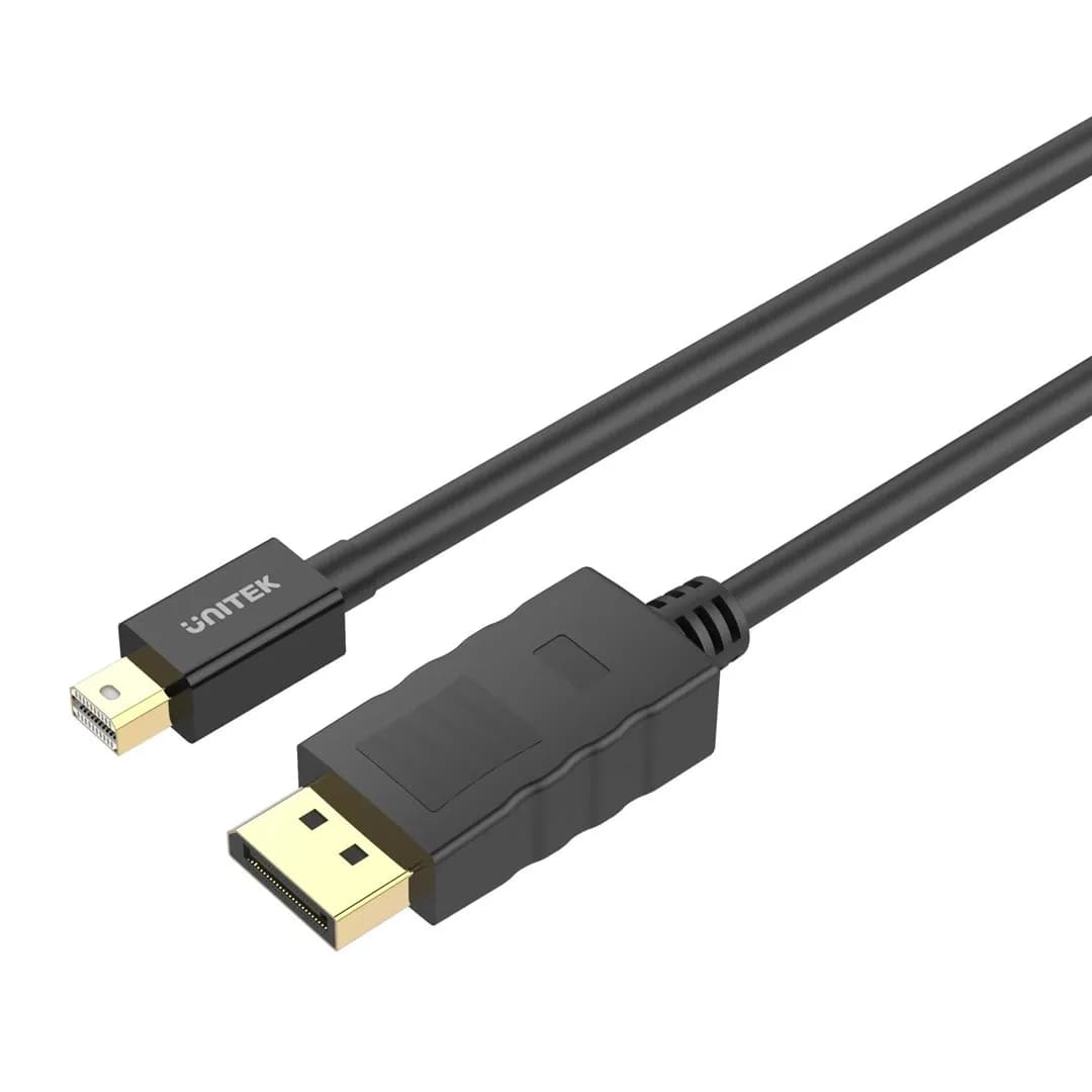 Unitek KABEL MINIDISPLAYPORT/DISPLAYPORT M/M 2M, Y-C611BK, zdjęcie 1 z 3
