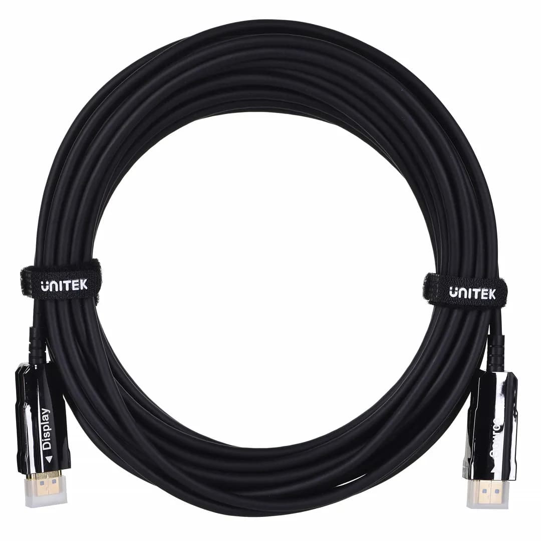Unitek KABEL OPTYCZNY HDMI 2.0 Active Optical Cable 4K 60HZ 10M, zdjęcie 1 z 4