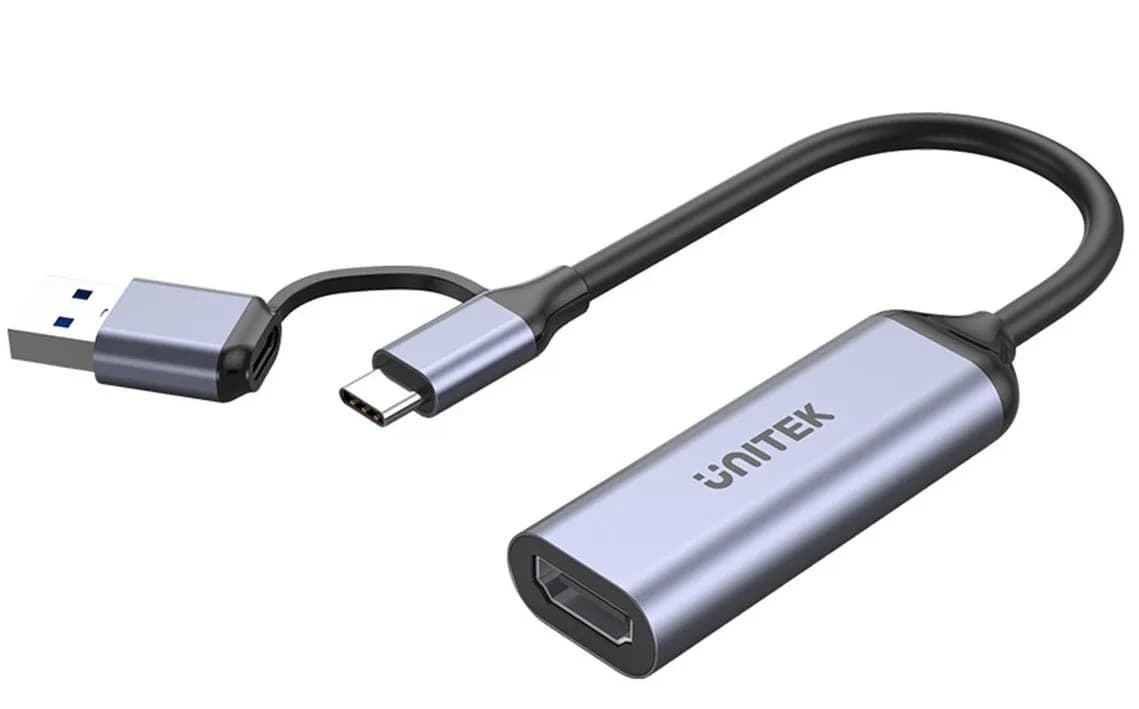 Unitek KARTA DO STREAMINGU USB-C/A, 4K HDMI 1.4B, zdjęcie 1 z 4