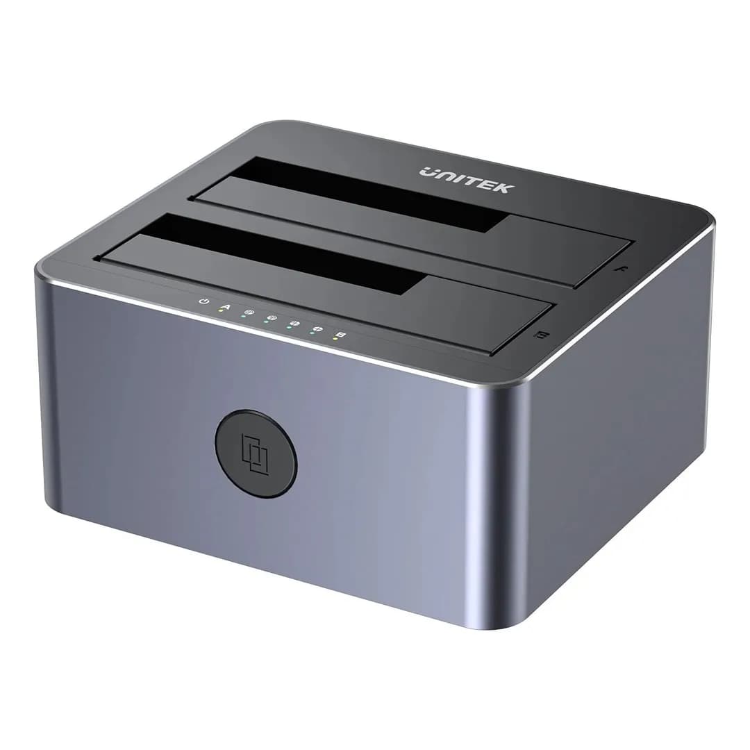 Unitek STACJA KLONUJĄCA DYSKI 2X SATA 2,5"/3,5" USB 5GBPS, zdjęcie 1 z 6