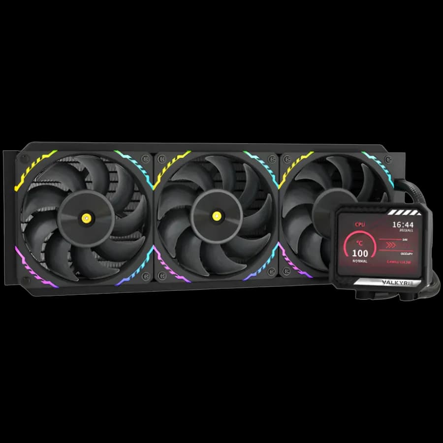 Valkyrie V360 LCD chłodzenie wodne AIO CPU Czarny