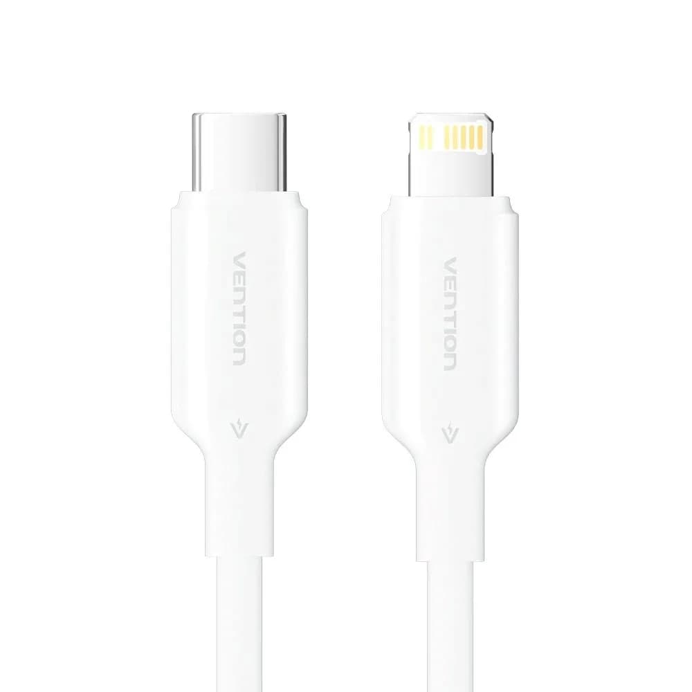 Vention Kabel USB-C do Lightning 3A 480Mbps 1m biały, zdjęcie 1 z 3