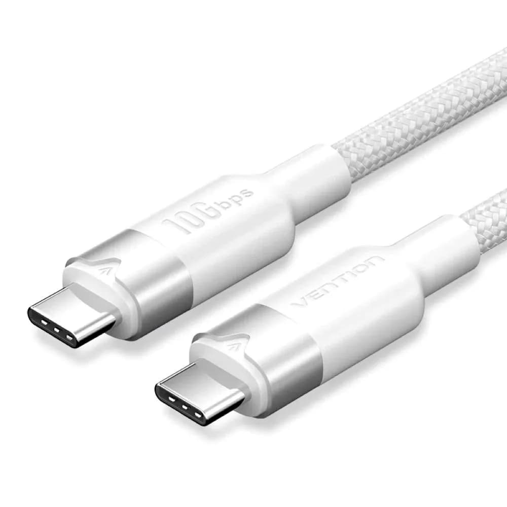 Vention Kabel USB-C do USB-C USB 3.2 5A 10Gbps 1m biały, zdjęcie 1 z 4