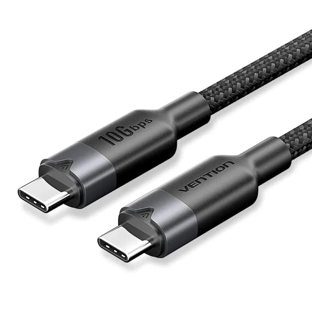 Vention Kabel USB-C do USB-C USB 3.2 5A 10Gbps 1m czarny, zdjęcie 1 z 4