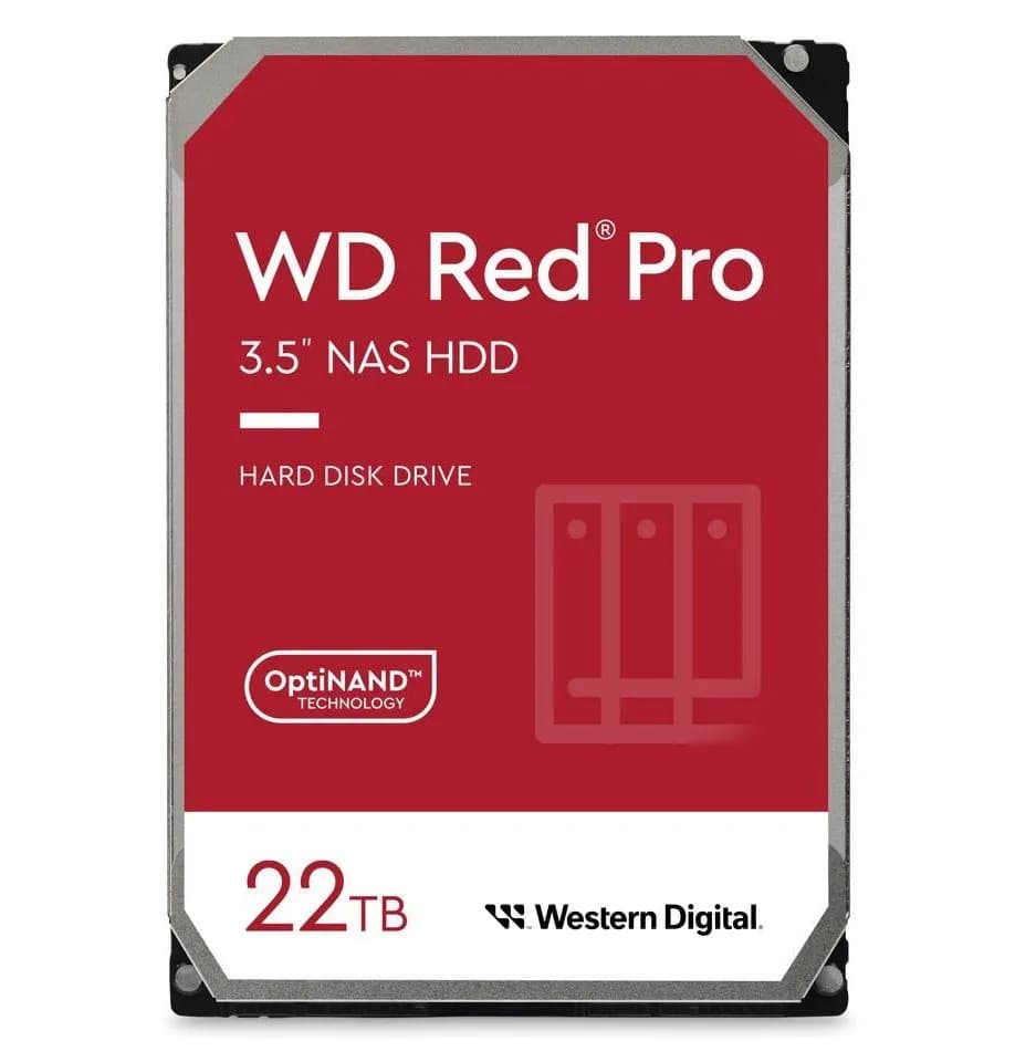 Wd Dysk HDD Red Pro WD221KFGX (22 TB ; 3.5"; 512 MB; 7200 obr/min), zdjęcie 1 z 2