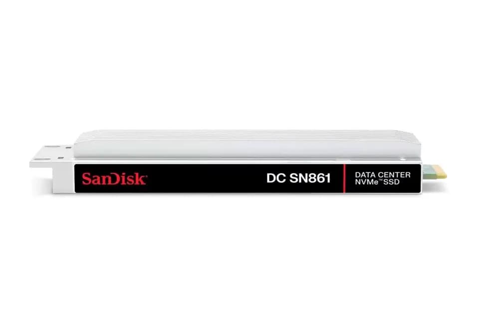 Western Digital Dysk SSD SanDisk (Western Digital) SN861 7.68TB E1.S (15mm) NVMe Gen5 WUS6A7676PKP8X7, zdjęcie 1 z 3