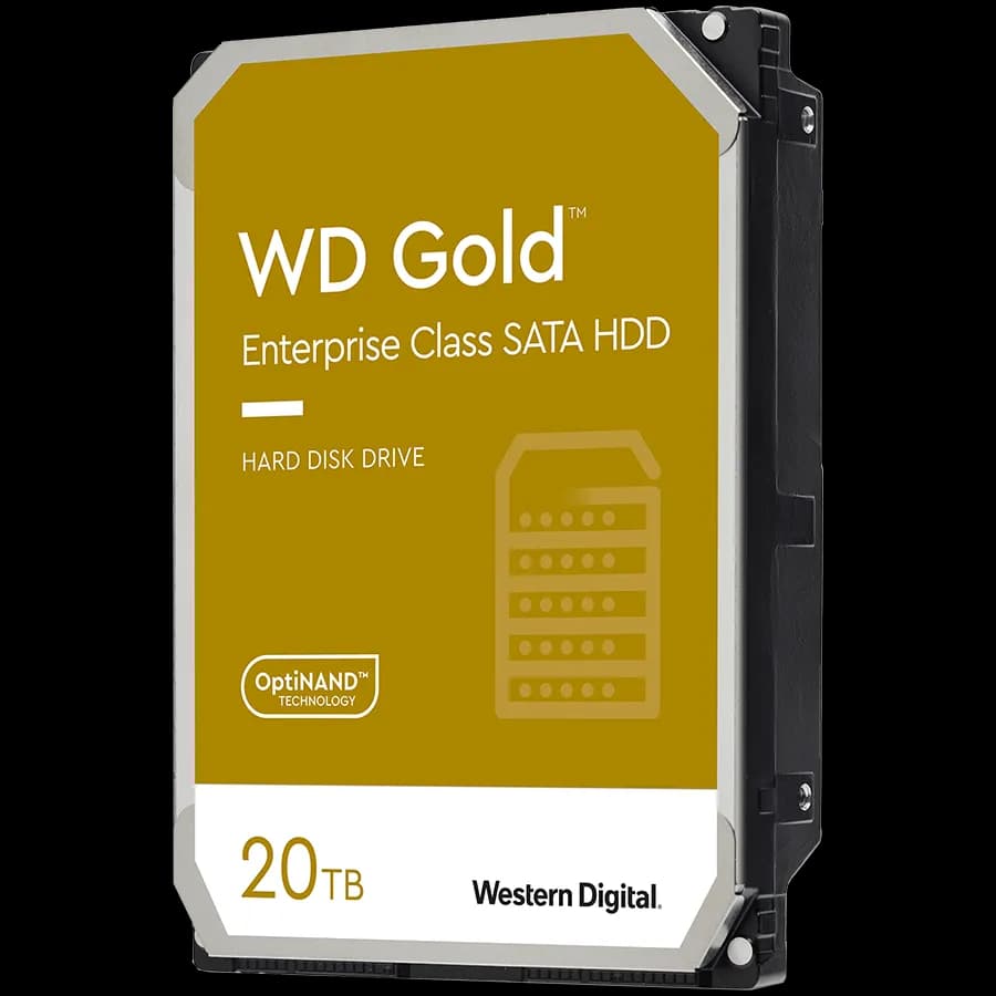 Western Digital Gold CMR, (3.5'', 20TB, 512MB, 7200 RPM, SATA)