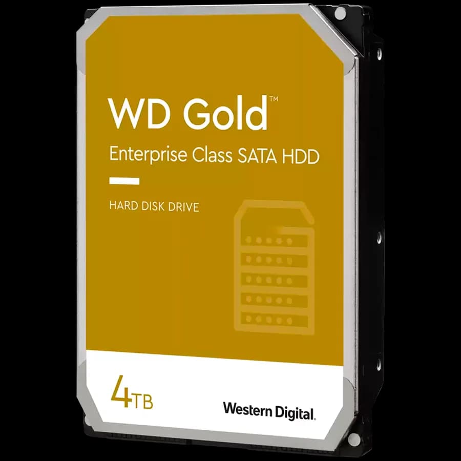 Western Digital Gold CMR (3.5'', 4TB, 256MB, 7200 RPM, SATA, 512E)