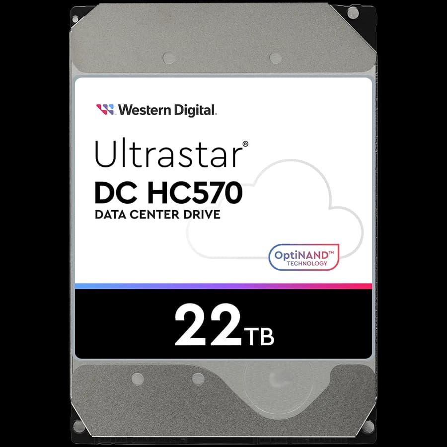 Western Digital HDD Server WD ULTRASTAR DC HC570 (3.5’’, 22TB, 512MB, 7200 RPM, SATA 6Gb/s)