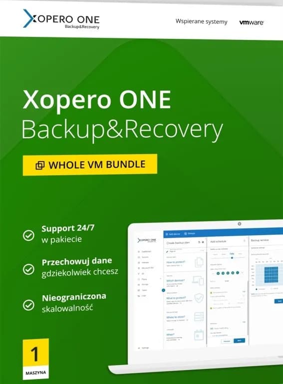 Xopero ONE Lifetime 1x Virtual Agent Per Virtual Machine + Maintanance & Support Standard -, zdjęcie 1 z 2