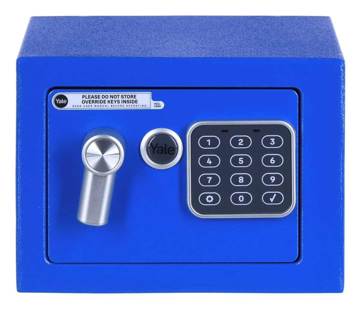 Yale Mini Electronic Safe Blue Sejf podstawowy YSV mini niebieski, zdjęcie 1 z 8