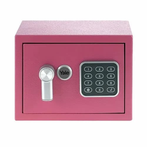 Yale Mini Electronic Safe Pink Sejf podstawowy YSV mini różowy, zdjęcie 1 z 4
