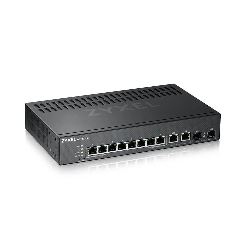 Zyxel Switch GS2220-10 10p Managed Gigabit, zdjęcie 1 z 4