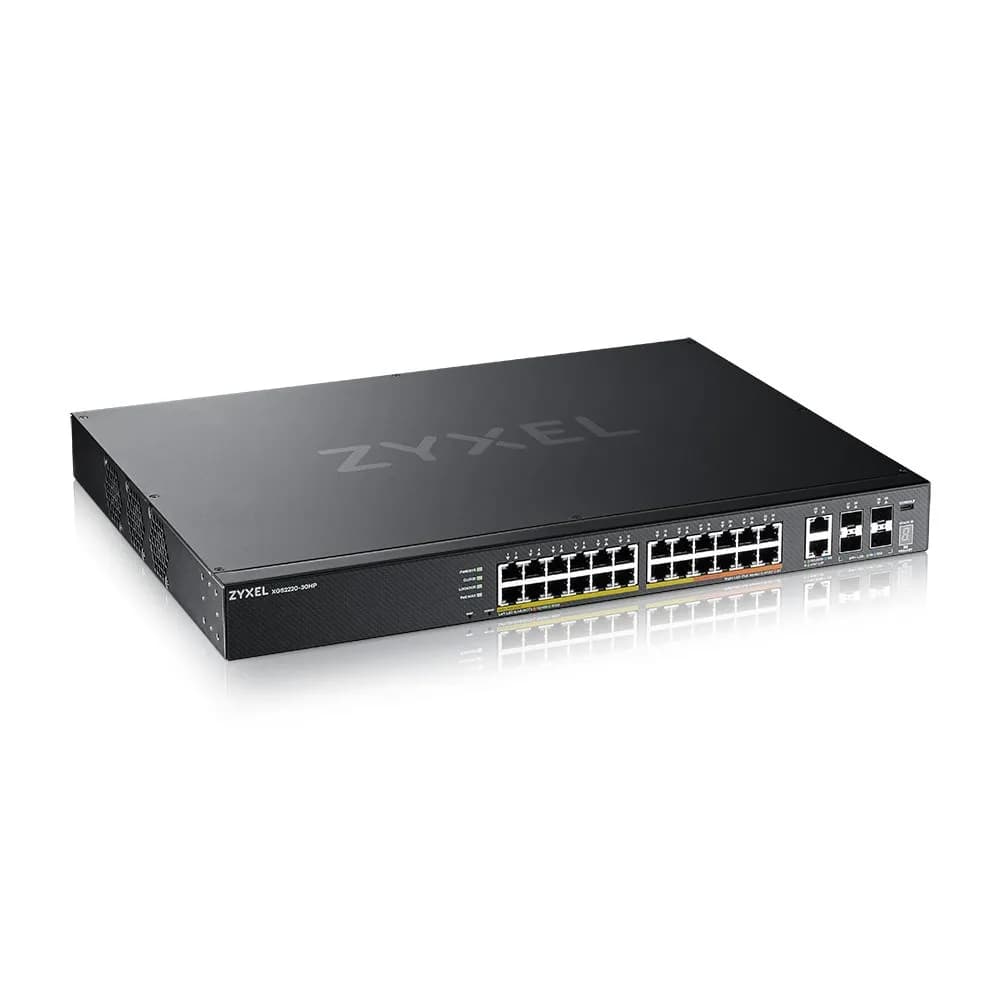Zyxel Switch XGS2220-30HP 30p PoE (PoE+: 16;PoE++: 10) 400W Managed Gigabit/10G, zdjęcie 1 z 7